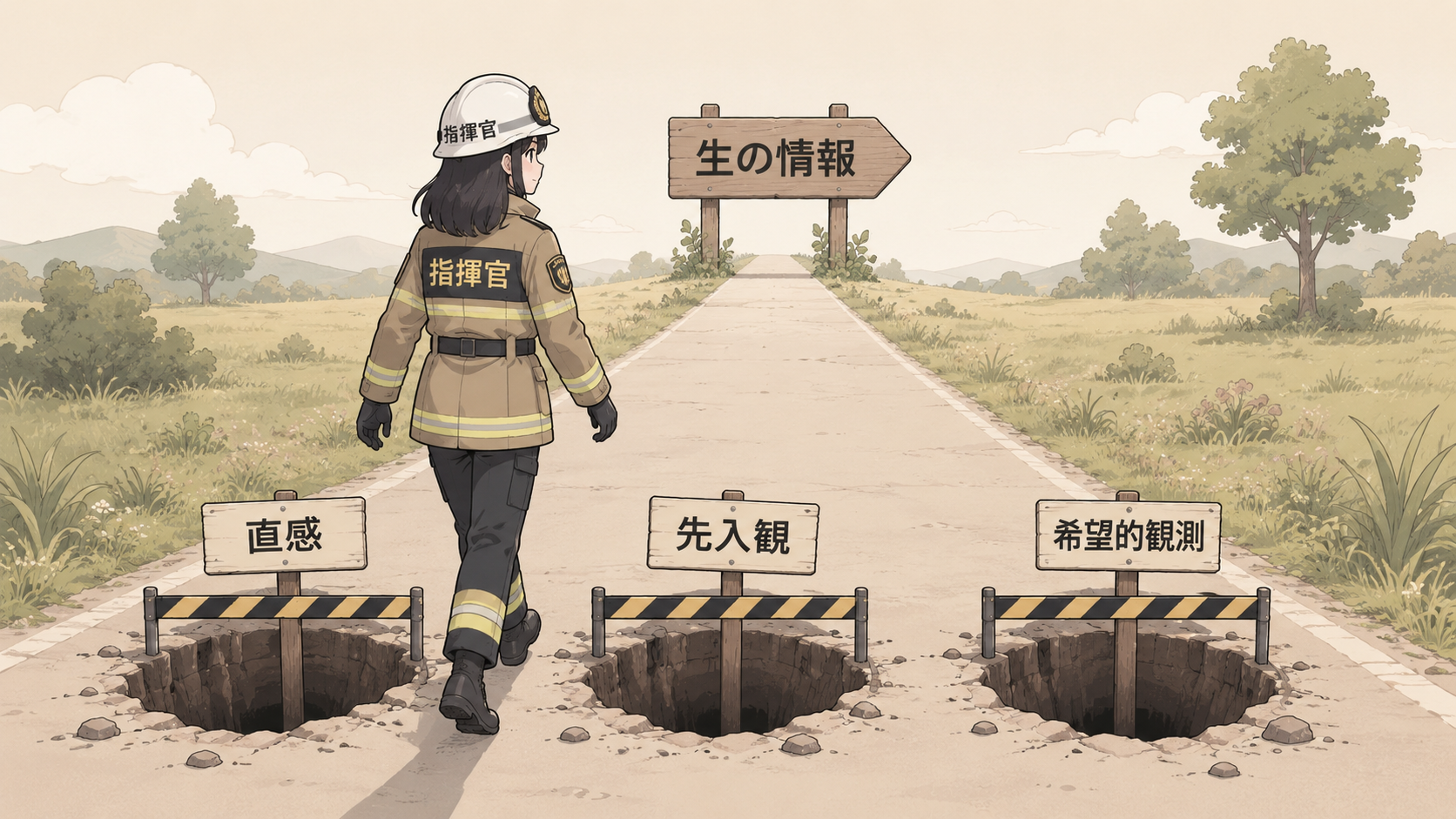 直感・先入観・希望的観測の3つの落とし穴をよけて、生の情報の道を進む指揮者